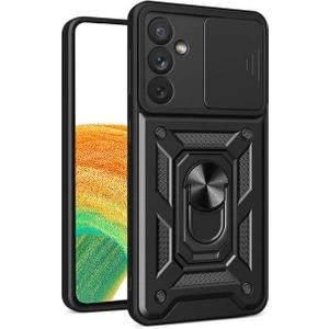 Techno Guru Samsung Galaxy A34 Kamera Koruma Sürgülü ve Tam Koruma Sağlayan Sert Puma Silikon Kılıf