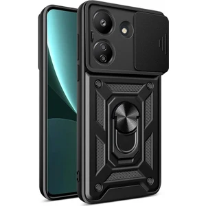 Techno Guru Redmi 13C Kamera Koruma Sürgülü ve Tam Koruma Sağlayan Sert Puma Silikon Kılıf
