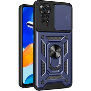 Techno Guru Redmi Note 11 Pro 4g Kamera Koruma Sürgülü ve Tam Koruma Sağlayan Sert Puma Silikon Kılıf