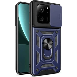 Techno Guru Xiaomi Mi 13T Pro Kamera Koruma Sürgülü ve Tam Koruma Sağlayan Sert Puma Silikon Kılıf