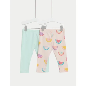 Marks & Spencer 2'Li Desenli Legging Tayt