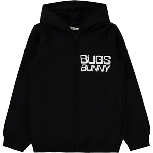 Bugs Bunny Kız Çocuk Hırka 10-13 Yaş Siyah