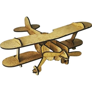 Eğitici Hobi 3D Ahşap Boyama Maketi Teyyare Uçak Etkinlik Oyunu