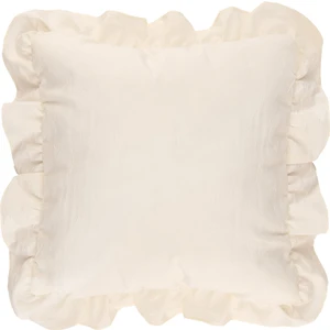 Soft Fırfırlı Kırlent - Krem - 42x42 cm
