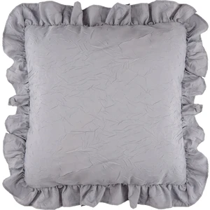 Soft Fırfırlı Kırlent - Gri - 42 x 42  cm