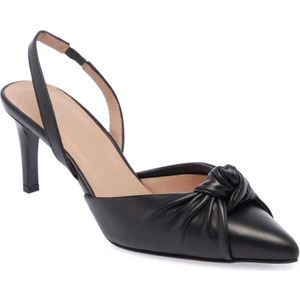 Siyah Hakiki Deri Kadın Stiletto - K24I1AY67169-A55