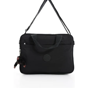 Unisex Klinkır Suya Dayanıklı Laptop Bölmeli Çapraz-El Askılı Siyah Renkli Evrak ve Laptop Çantası