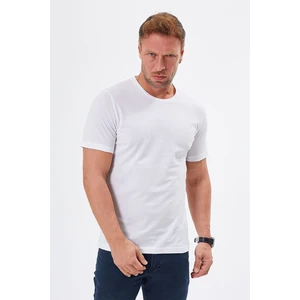 Tony Montana Büyük Beden %100 Pamuk Bisiklet Yaka Kısa Kollu Basic Penye T-Shirt-PE36102TY22