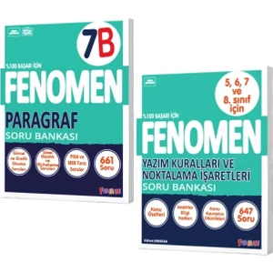 Fenomen Yayıncılık 7 Paragraf B Soru Bankası - Yazım Kuralları ve Noktalama İşaretleri Soru Bankası 2 Kitap