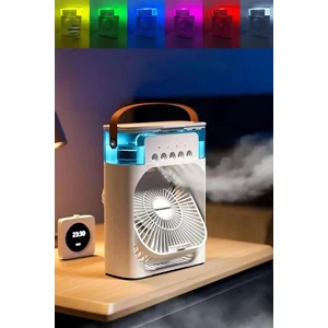 Ultrasonik Hava Vantilatörü Nemlendirici Fan Buhar Makinesi Rgb