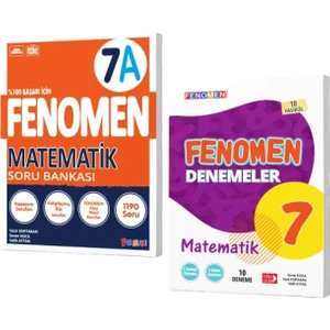 Fenomen Yayıncılık 7 Matematik A Soru Bankası - Deneme 2 Kitap