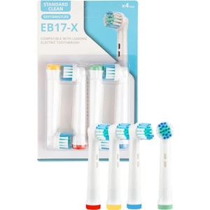 4 Adet Standard Cleaning Type Eb-17x Oral-b Şarjlı Ve Pilli Diş Fırçası Uyumlu Yedek Başlık