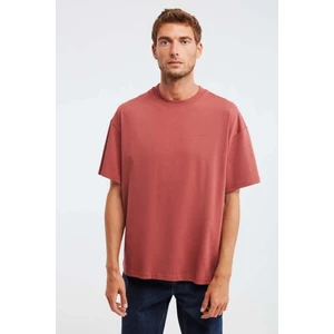 Relax Family Xf Erkek Oversize Bol Kesim T-Shirt Sade Siyah Beyaz Renkli Bisiklet Yaka Pamuklu Yazlık Düz Basic