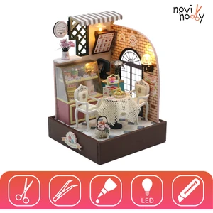 Minyatür Maket Ev Kiti | Maket Ev | Dıy Kendin Yap | LED Işıklı Maket Ev