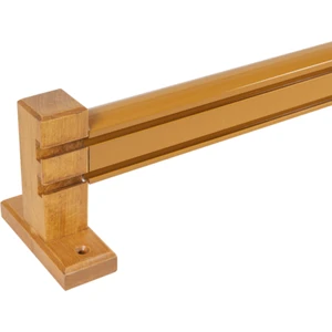 Ahşap Başlıklı Alüminyum Dekoratif Ray Meşe