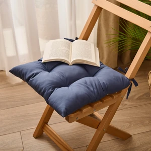 Soft Carre Sandalye Minderi - Indigo - 40X40 cm