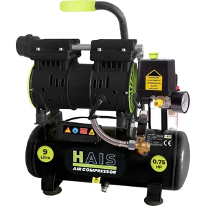 Hais 9 Litre Sessiz Yağsız Hava Kompresörü 0,75 Hp