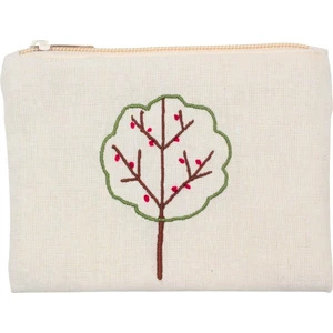 Elma Ağacı Nakışlı Bez Cüzdan