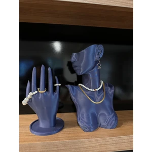 Dekoratif Takı Mankeni Teşhir Standı 25 cm Orta Boy 2li Set