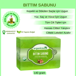 Doğal Bıttım Sabunu 140 gr Saç Dökülmesine Karşı Tüm Saç ve Cilt Tipleri Için