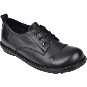 Hakiki Deri Günlük Kadın Ayakkabı PLM-34217   SİYAH