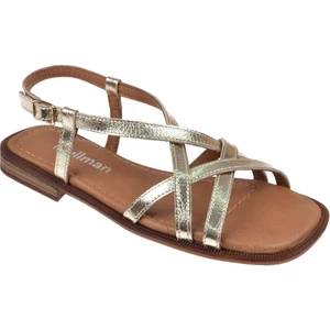 Hakiki Deri Düz Taban Kadın Sandalet BEL-16213   DORE