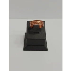 Elden Eve Bakır Yöresel Motifli Bakır Yüzük 6mm LZRY0013-1