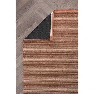 Colore Home Ada Kaymaz Taban Yıkanabilir Dokuma Kiremit Kilim Turuncu Yolluk