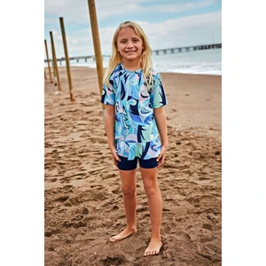 Paraşüt Lacivert Kız Çocuk Mayo K2411