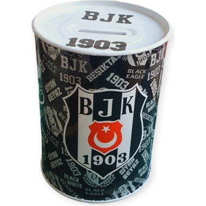 Beşiktaş Orta Boy Lisanslı Metal Kumbara