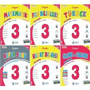 Üçgen Yayıncılık 3.Sınıf Matematik Yolculuğu - Fen Bilimleri Yolculuğu - Türkçe Yolculuğu 6'lı Set