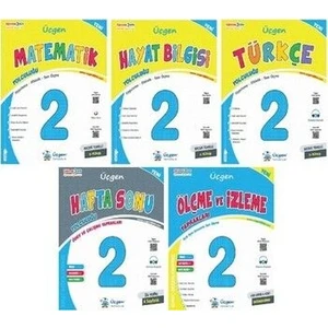 Üçgen Yayıncılık 2. Sınıf Matematik Yolculuğu - Hayat Bilgisi Yolculuğu - Türkçe Yolculuğu 5'li Set
