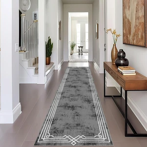 Modern Dijital Baskı Dört Mevsim Yıkanabilir Kaymaz Taban Salon Halısı Mutfak Halısı Yolluk Yvc