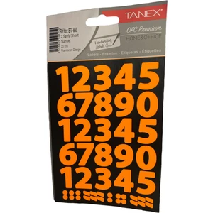 STC-560 Rakam Etiket 23 mm – Neon Turuncu (2 Syf)