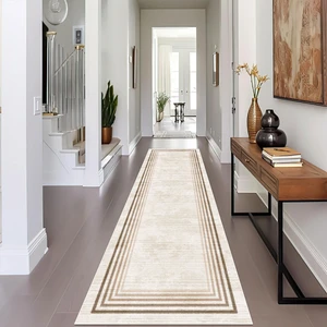 Modern Dijital Baskı Dört Mevsim Yıkanabilir Kaymaz Taban Salon Halısı Mutfak Halısı Yolluk Yvc