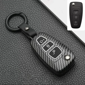 Ford Focus 3 3,5  Sustalı Karbon Malzeme Siyah Anahtar Kılıfı