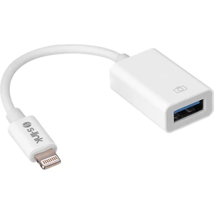 SL-TA74 Beyaz USB F To Lightning 10CM Kablolu Otg Çevirici