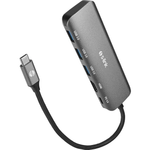 SWV-USBC030 HDMI 4K 30Hz Gri Metal Type-C To 3*usb3.0 6 In 1 1xpd Şarj, 1xusb-C Adaptör