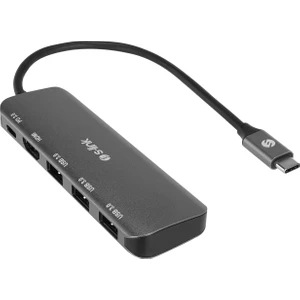 SW-U518 Gri Metal USB 3.. To 3*usb3.0, 1*typec Pd 1*4k HDMI Adaptör
