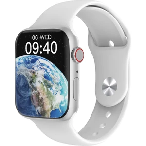 W59 Watch IOS ve Android Uyumlu MActive 2.05 inç Geniş Ekranlı Gümüş Kordon Hediyeli Akıllı Saat