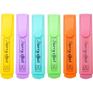 Pastel Fosforlu Kalem 6 Lı Set (FL-8102)
