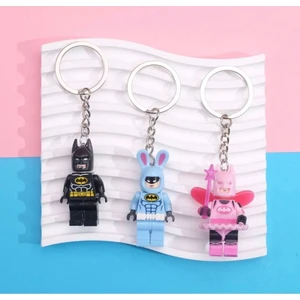 3 Adet Mini Fiğür Anahtarlık  Batman Serisi Okul Çantası Süsü