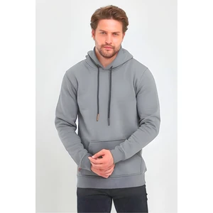 Erkek 3 Iplik Kapşonlu Oversize Sweatshirt