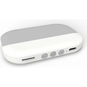 Bluetooth 5.2 Hoparlör Kablosuz Kemik Iletimli Müzik Kutusu Desteği Tf Kart Mini Stereoplayer Yastık Altında (Gri) (Yurt Dışından)