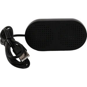 USB Hoparlör Taşınabilir Hoparlör Dizüstü Dizüstü Bilgisayar Için Güçlendirilmiş Stereo Multimedya Hoparlörü (Siyah) (Yurt Dışından)