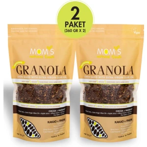 Mom's Natural Foods 2'li Kakao - Fındık Granola 360 G