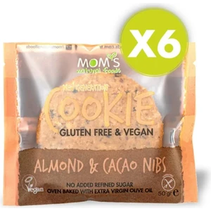 Mom's Natural Foods 6'lı Glutensiz BADEM & CACAO NIBS Cookie