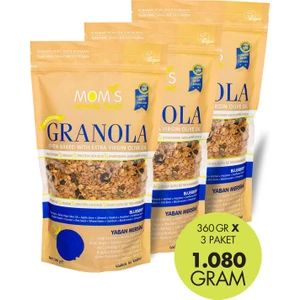 Mom's Natural Foods 3'LÜ YABAN MERSİNİ GRANOLA 360 G