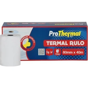 Termal Rulo 80mmx40m 1 Paket (10Adet)