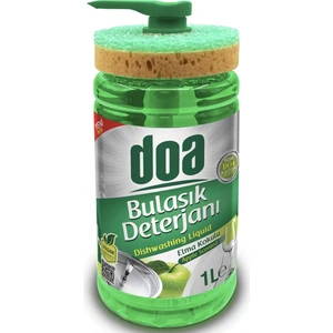 Sıvı Bulaşık Det. Süngerli Elma Kokulu 1000 ml